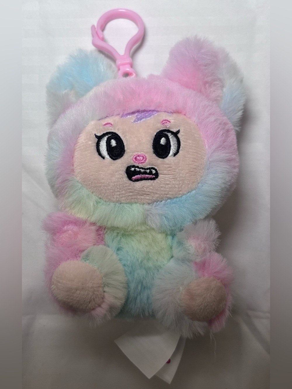 Yoonique Lababies Sorbet Squad Monster Tie-Dye Plush Keychain